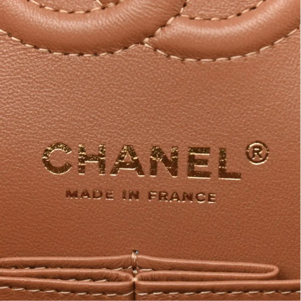 NEW Chanel Lambskin Quilted Small Classic Flap in Caramel 22S * unicorn *